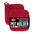 Terry Potholder & Hot Pad (2-Pack / Paprika Red)