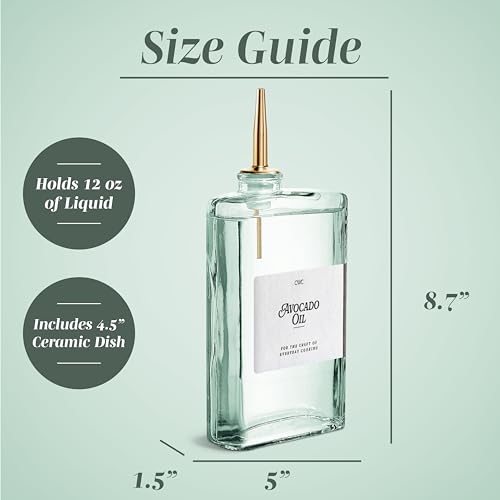 Olive Oil Dispenser Bottle (Sage / 2 Pack)