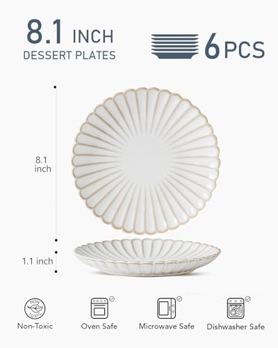 Ceramic 8 inch Salad Plates (8 inch)
