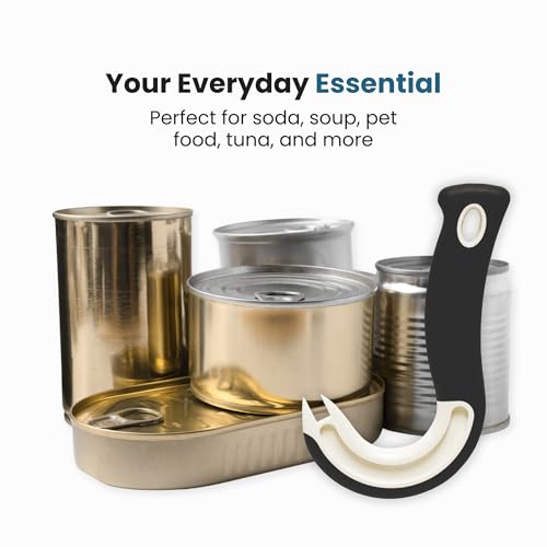 Easy Open Ring Pull Can Opener 3 Pack by Jokari. Durable Non Slip Rubber (3 Pack)