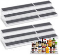 3 Tier Expandable Spice Rack Organizer for Cabinet (2-Pack / Clear)