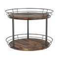 2 Tier Lazy Susan Turntable Rotating Spice Rack Organizer for Cabinet (12in - 2Tier)