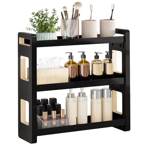 Bathroom Counter Organizer (Black 3 Tier)