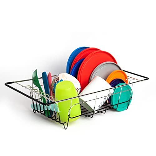 Over The Sink Dish Drying Rack (Over-Sink / Silver)
