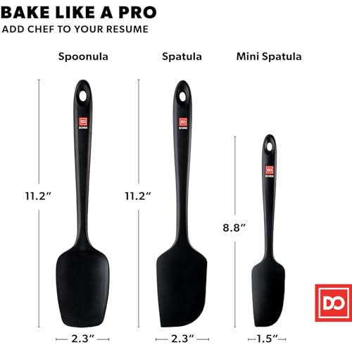 DI ORO Silicone Spatula Set (Black)