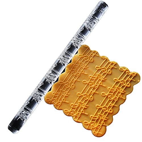 Musical Note Embossed Acrylic Rolling Pin (51019 notes)