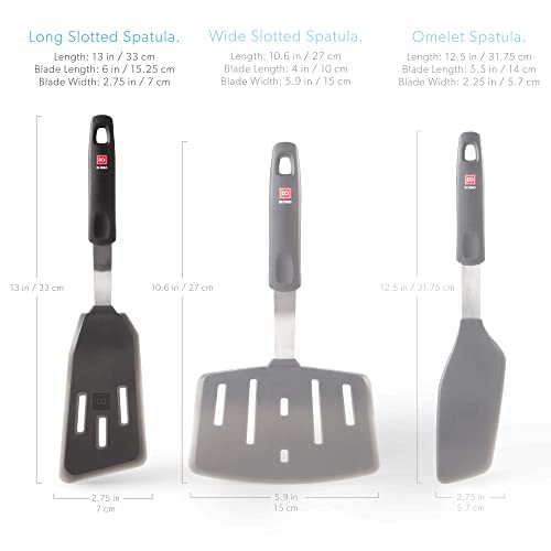 DI ORO Silicone Fish Spatula (Slotted Fish Spatula)