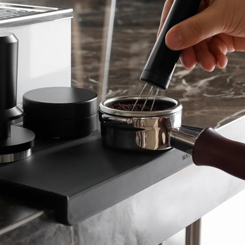 Espresso Tamping Mat (Black With Short Edge)