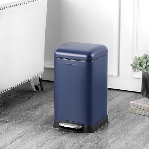 Betty Retro Mini 3.2 Gal Step Trash Can (Denim Blue)