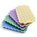 Ice Cube Trays for Freezer with Lid (4 Pack / Multicolor)