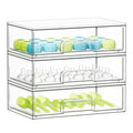 Bottle Storage Organizer Baby (10.3"H, 3 Pack, 3L / Clear)