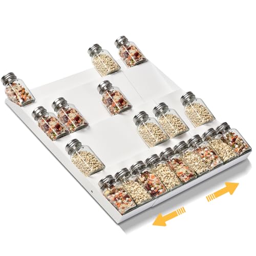 Metal Spice Drawer Organizer (White)