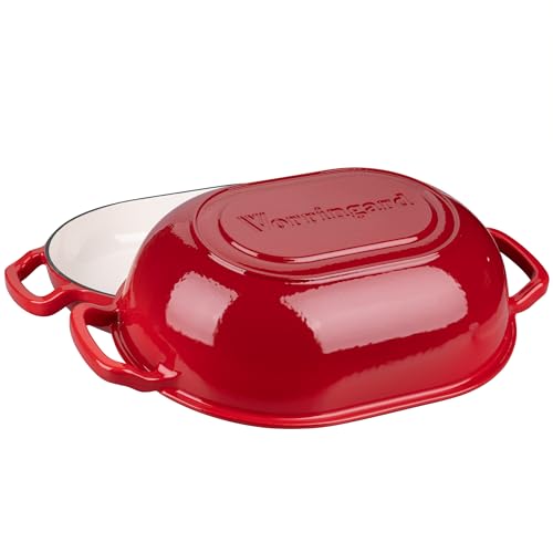 Enameled Cast Iron Sourdough Bread Oven (7 QT / Red)
