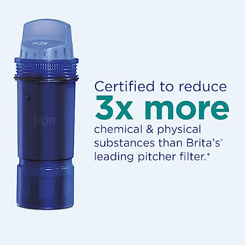 Plus 7 Cup Water Filter Pitcher with 1 Genuine PUR Filter (white)