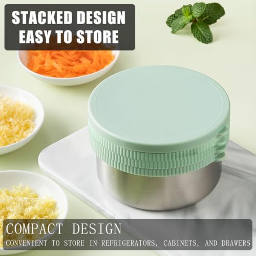 Cheese Grater with Container & Lid (Mint Green)