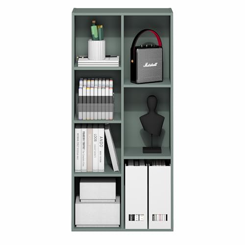 LUDER Book Shelf (Sage Green / 7-Cube)