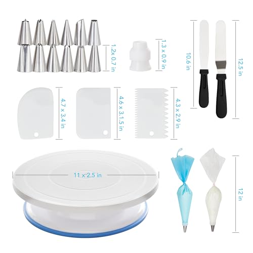 Cake Decorating Tools Supplies Kit (11-Inch)
