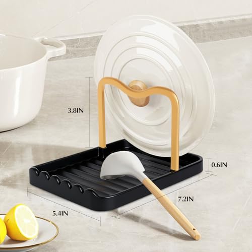spoon holder and pot lid holder (Gold Black)