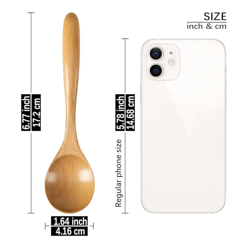 Small Wooden Spoons for Eating (Schima Yellowish)