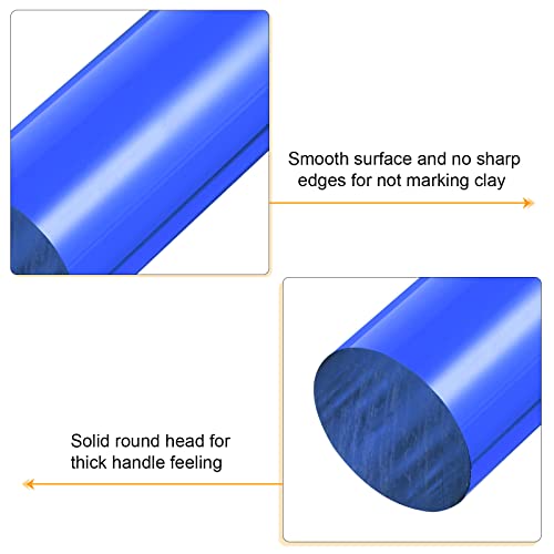 Acrylic Clay Roller 8 Inch x 1 Inch Solid Non (Blue / 8 Inch x 1 Inch)