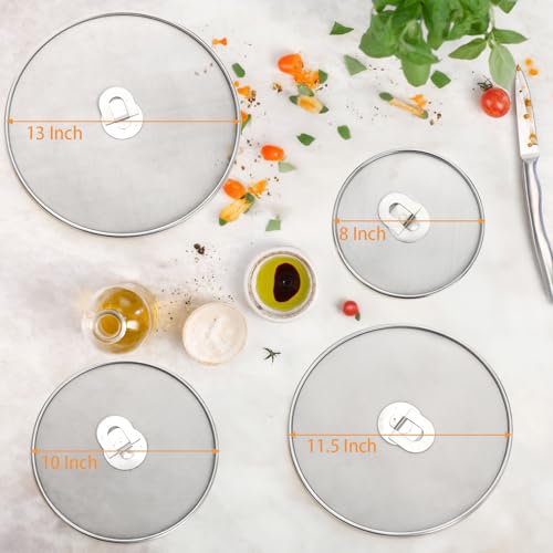 4 Pack Splatter Screen for Frying Pan