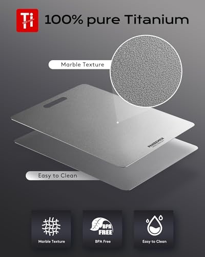 Katori Titanium Cutting Board for Kitchen (12"L x 9"W)