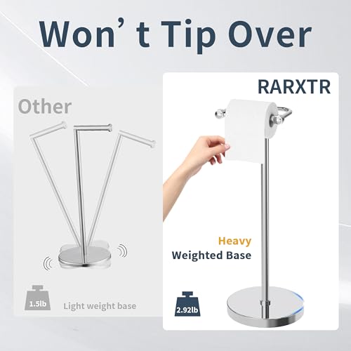 Toilet Paper Holder Stand (Polished Chrome / Free Standing)