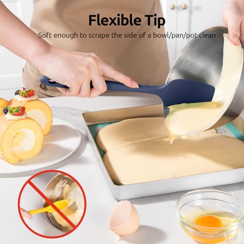 Heat Resistant Silicone Spatula Set (Midnight Blue)