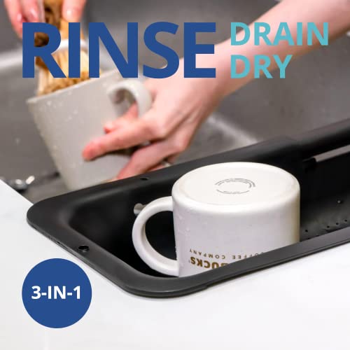 Over Sink Colander (1 Pack / Black)