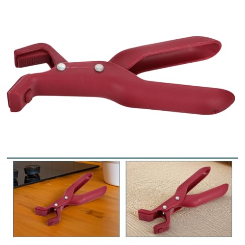 Pan Gripper Hot Plate Holder Clip for Microwave Toaster Oven Steamer Air Fryer Pans Bowl Holder Clip with Non Slip Grip 5.90 X 2.75 X 1.18 in