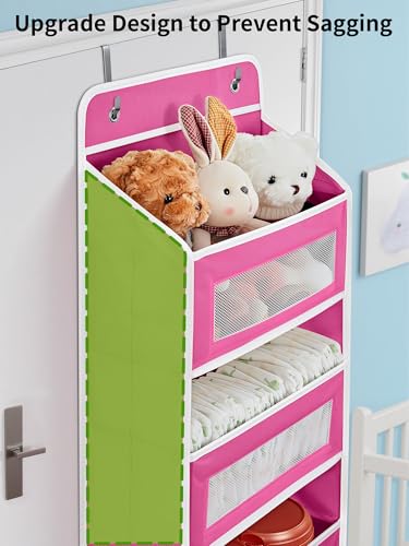 Over the Door Organizer for Bathroom (Rose Pink / 2 Pack (Standard))