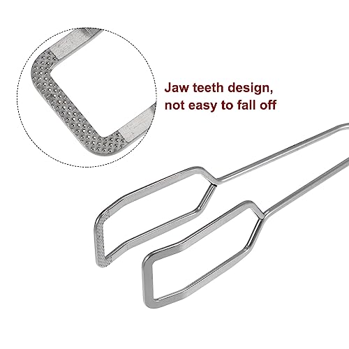 Stainless Steel Scissor Tongs 16 Inch Barbecue Grilling Tongs with PVC Handles for Cooking Barbecue Bread Pliers