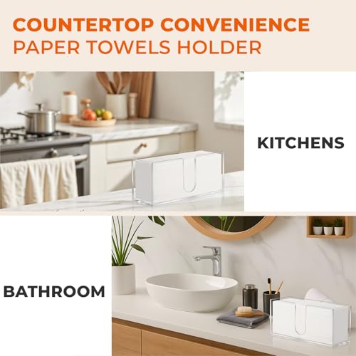 2PACK Paper Towel Holder (2pcs Transparent)