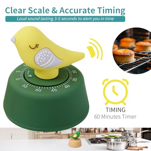 Mechanical Kitchen Timer (Yellow Bird)