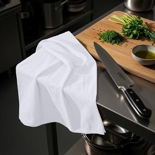 White Flour Sack Towels [12 Pack (White / 12 Pack)