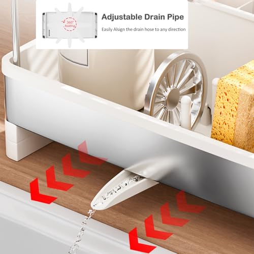 Sponge Holder for Kitchen Sink (White)