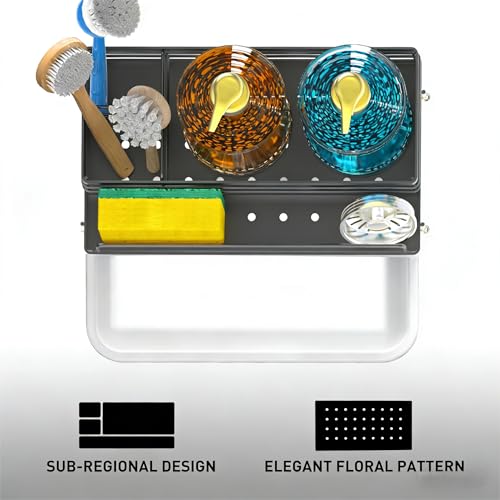 Sponge Holder for Kitchen (Gray)