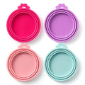 4 Pack Universal Pet Food Can Covers Lids (Blush Breeze / 4 Piece Set)
