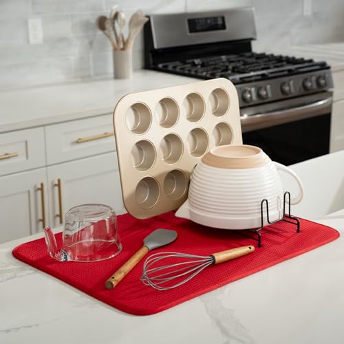 Dish Drying Mat (Red / 18" x 24")