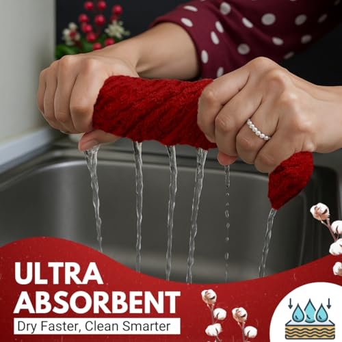 Kitchen Towels (Passionate Red / 15 x 25)