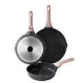 Nonstick Frying Pan Skillet Set (Classic Granite / 8+9.5+11 Inch)