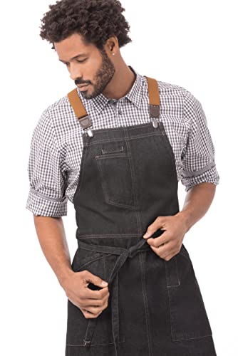Unisex Berkeley Bib Apron (One Size / Black Bib Apron)