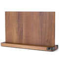 15.2" Extra Large Magnetic Knife Block with Dual Sharpeners (15.2 x 9 Inches)