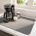 Coffee Mats for Coffee Bar Accessories (Dark Gray / 31.5" x 17")