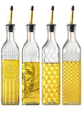 4 Pcs Olive Oil Dispenser Bottle for Kitchen (Square)