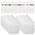 40 Pcs Pot Holder Bulk for Craft Set Including 16 White Pot Holders Oven Mitts Pack with 24 Makers Cooking Baking DIY Activities Kitchen Accessories