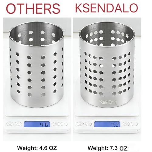 SUS304 Small Stainless Steel Utensil Holder for Countertop