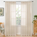 Natural Linen Curtains 78 Inches Long for Living Room (Natural / 52"W x 78"L (Pack of 2))