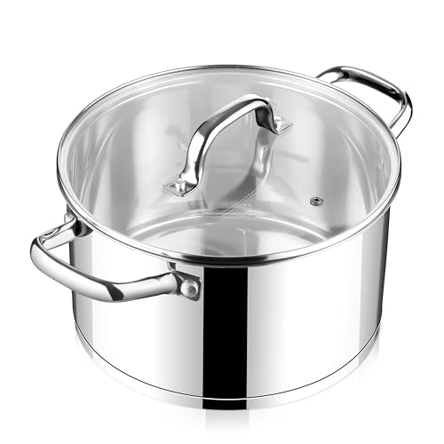 4 Quart Stock Pot with Lid (4 Quarts)