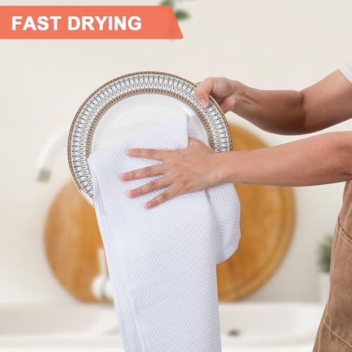 4 Pack Dish Towels (White / 13 x 28 - 4 Pack)